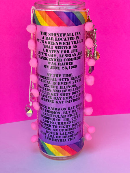Stonewall 1969- LGBTQ Altar Candle