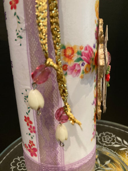 Easter Cross Prayer Altar Candle