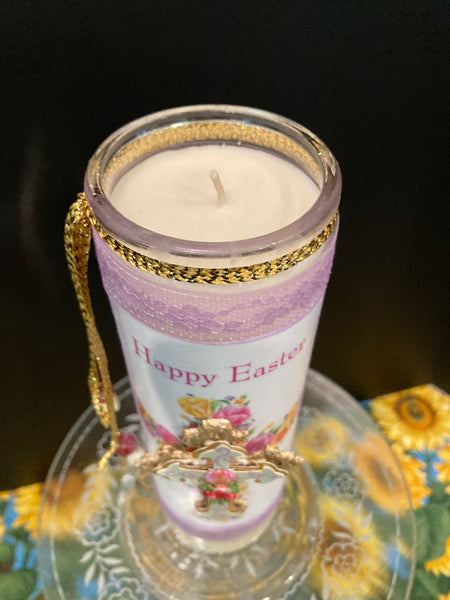 Easter Cross Prayer Altar Candle