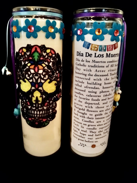 Sugar Skull Altar/ Prayer Candle