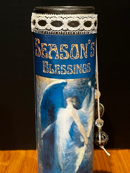 Winter Solstice Blessings Altar Candle