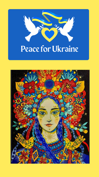 Peace for Ukraine Prayer Altar Candle