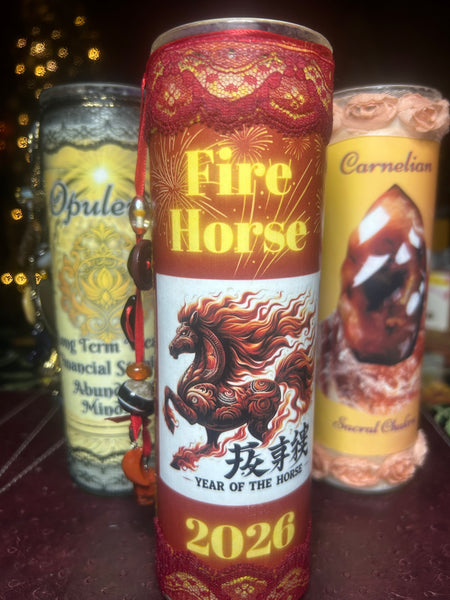 Fire Horse Lunar New Year 2026 Candle
