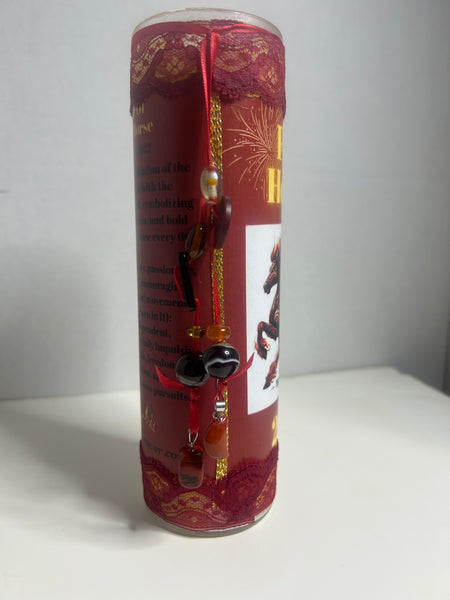 Fire Horse Lunar New Year 2026 Candle