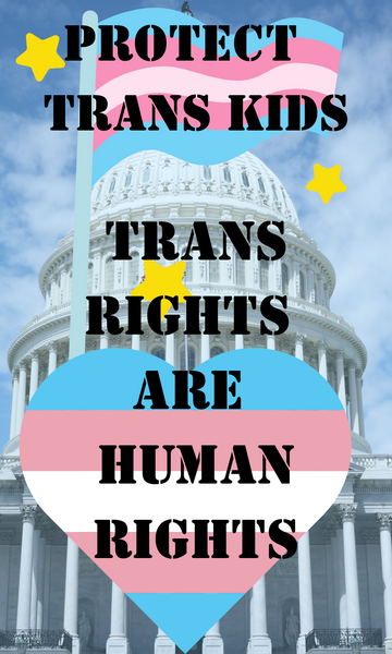 Trans Rights Altar Candle