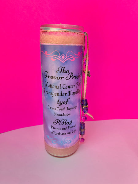 Trans Rights Altar Candle