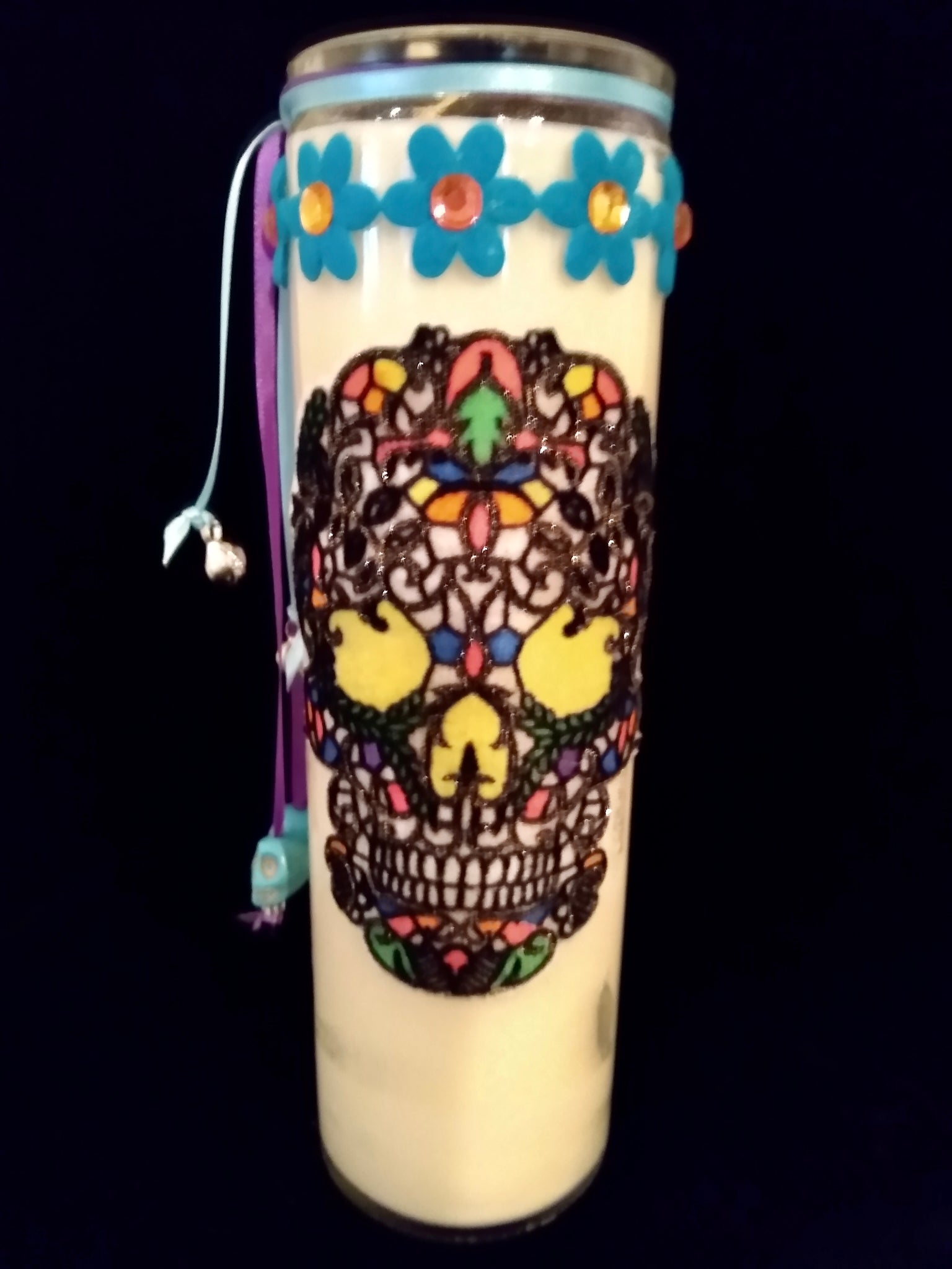 Sugar Skull Altar/ Prayer Candle